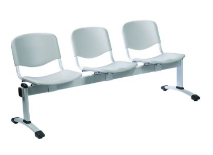 3 Seat Venus Visitor Modular Chair, Moulded Plastic