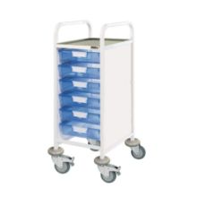 Trolley Clinical Vista 30 (Sunflower) 6 Single Blue Trays