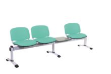 Chair Visitor Venus Modular 3 Seat/1 Table Vinyl Anti-Bacterial Upholstery Mint