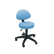 Stool Examination (Sunflower) Back Rest Castor Base Cool Blue