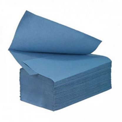 interfold towels blue