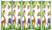 Curtain For Screen Disposable 5 Panel Jungle Design